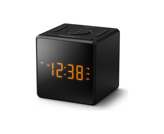 PHILIPS TAR4500/10 radio pulkstenis ar USB, melns