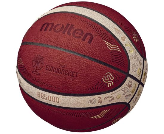 Basketball ball competition MOLTEN B7G5000-E5Z FIBA size 7 Eurobasket 2025