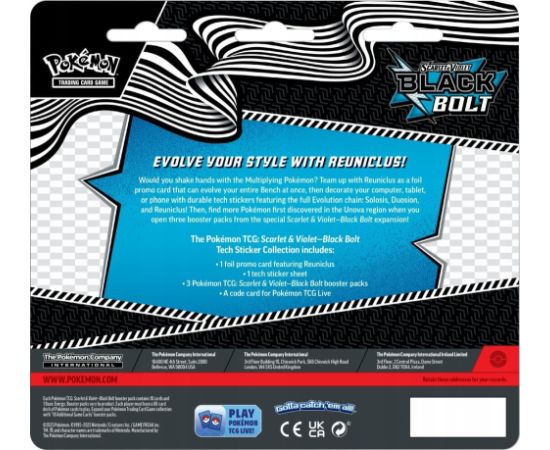 Pokemon Pokémon SV10.5 Black Bolt - Tech Sticker Collection (POK10128ZSV)