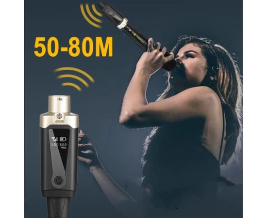 Light4me DNA WXLR1 bezprzewodowy system transmisji audio UHF USB-C +48V Phantom 2x adapter XLR/jack 6,35 mm zestaw