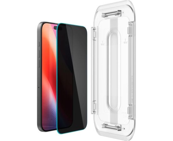 Spigen Glas.tR EZ Fit Privacy Tempered Glass for iPhone 16 Pro - 2 pcs.