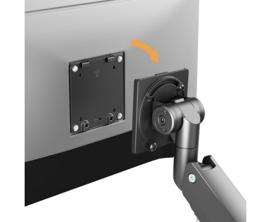 Maclean MC-968 Double Arm Monitor Mount with Gas Spring 17-57" 27 kg Heavy Duty Sturdy Full Motion Holder Bracket Max VESA 200x200