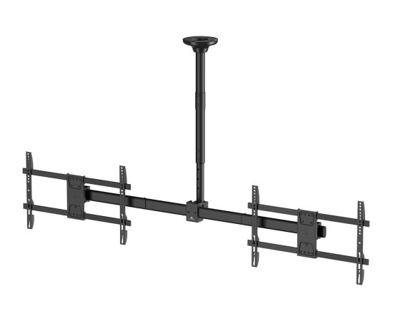 Maclean ceiling mount for two TVs, max load 2x40kg, 34-60", max VESA 600x400, MC-111 B