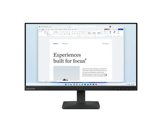 Lenovo L24-4e computer monitor 60.5 cm (23.8") 1920 x 1080 pixels Full HD LCD Black