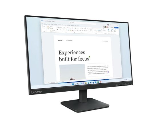 Lenovo L24-4e computer monitor 60.5 cm (23.8") 1920 x 1080 pixels Full HD LCD Black