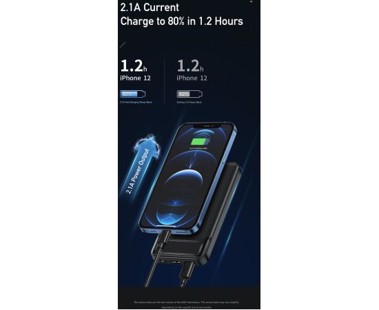 Внешний аккумулятор Power Bank Awei P5K 5V/2.1A 10000mAh черный