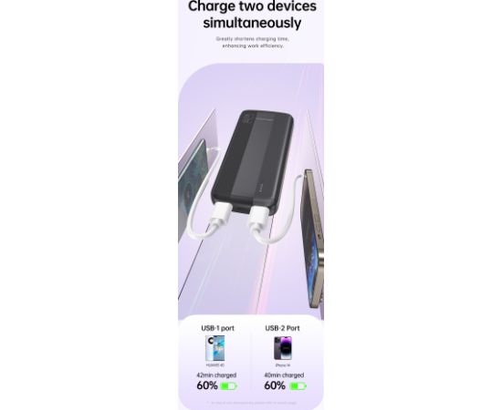 Внешний аккумулятор Power Bank Awei P19K 5V/2.4A 20000mAh черный