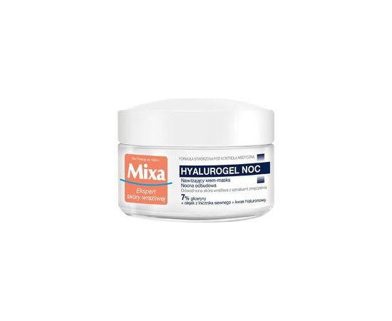 Mixa Hyalurogel Night Moisturizing Night Cream-Mask - Noční krém 50ml