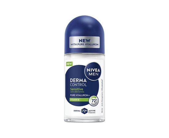 Nivea Men Derma Control Sensitive Antiperspirant - Kuličkový antiperspirant 50ml