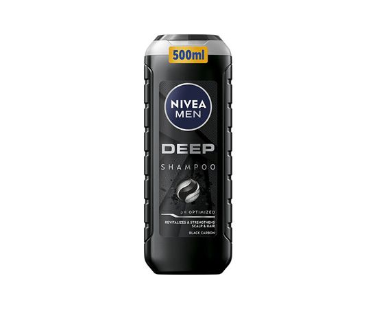 Nivea Men Deep Shampoo - Revitalizační šampon pro mastné vlasy a vlasovou pokožku 500ml