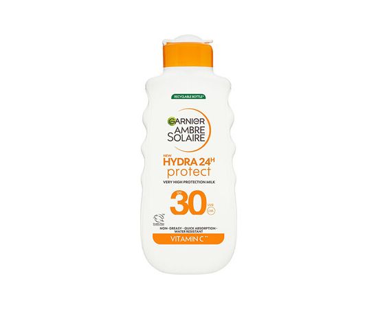 Garnier Ambre Solaire Hydra 24h Protect High Protection Milk SPF 30 - Opalovací mléko 175ml