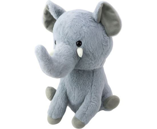 Leantoys Pluszowa Maskotka Przytulanka Duży Słoń Szary 36cm EDUKAMP