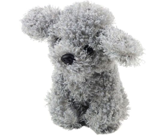 Leantoys Pluszowa Maskotka Przytulanka Piesek Pudel Miniaturowy Szary 20cm EDUKAMP