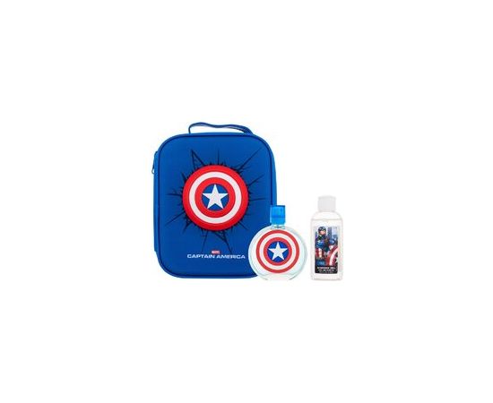 Fragrances For Children Captain America Gift set EDT 100 ml, shower gel 100 ml and cosmetic bag 100ml