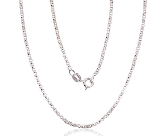 Серебряная цепочка Rollo 2 мм #2400143, Серебро 925°, длина: 50 см, 5.6 гр.