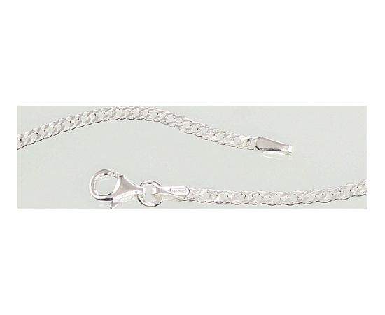 Sudraba ķēdīte Rombs 2 mm, dimantu apstrādājums #2400079, Sudrabs 925°, garums: 55 cm, 4 gr.