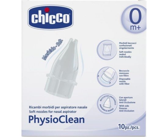 Chicco Chicco Physio Clean Końcówki Zapasowe koncowki do Aspirator do nosa Jaunumi - Sports