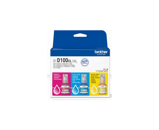 Tinte Brother BTD100CL Yellow Cyan Magenta