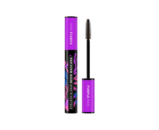 Dermacol Eyelash & Hair Neon Mascara Purple Rain - Řasenka 9 ml 0ml