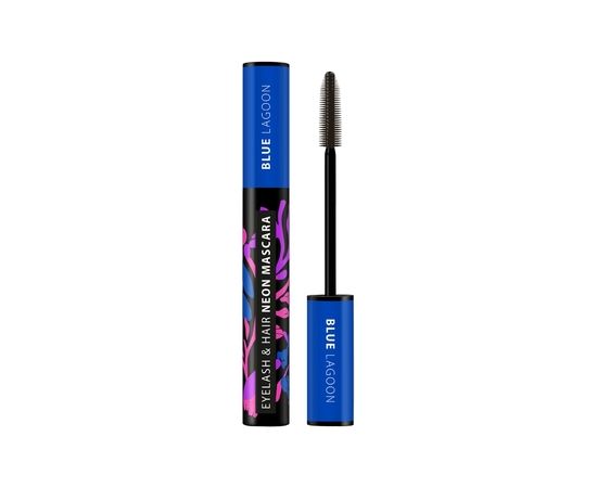 Dermacol Eyelash & Hair Neon Mascara Blue Lagoon - Řasenka 9 ml 0ml