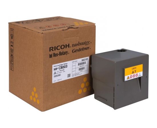 Ricoh MP C8003 (842193) Toner Cartridge, Yellow