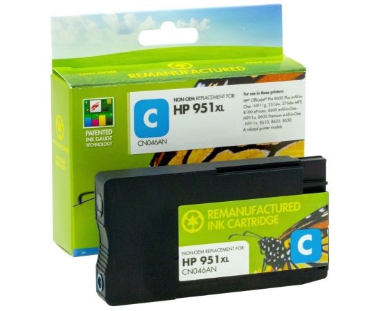 Static Control Совместимый чип Hewlett-Packard 951XL со Static-Control (CN046AE) Новый чип, голубой, 1500 стр.