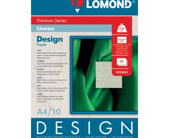 Lomond Fine Art Paper Design Premium Linen Glossy 230 g/m2 A4, 10 sheets