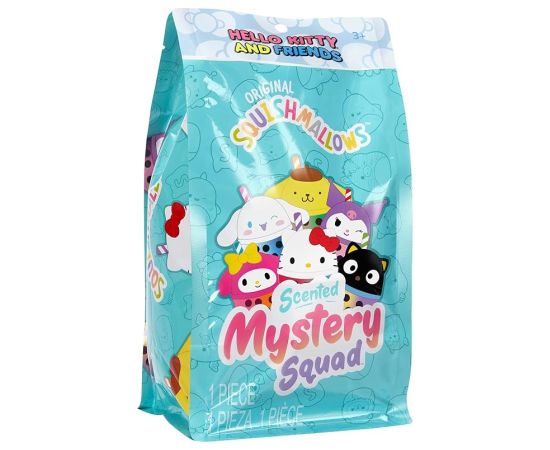 SQUISHMALLOWS HELLO KITTY Mystery Squad W25 Плюшевая игрушка-сюрприз с запахом, 12 см