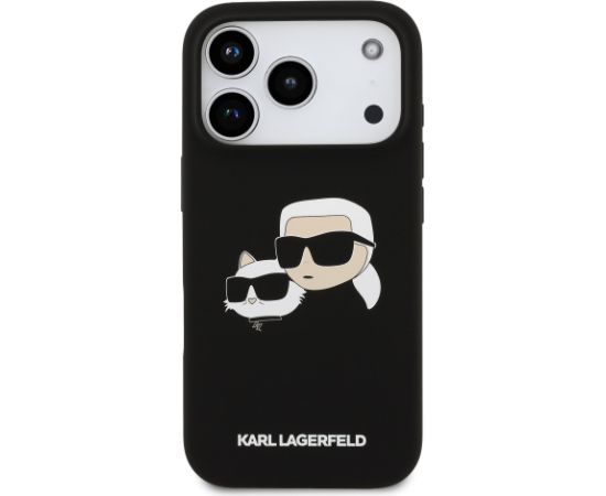 Karl Lagerfeld Liquid Silicone Double Heads MagSafe Case Aizsargapvalks priekš Apple iPhone 17 Pro