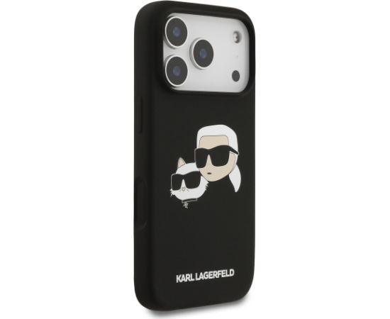 Karl Lagerfeld Liquid Silicone Double Heads MagSafe Case Aizsargapvalks priekš Apple iPhone 17 Pro