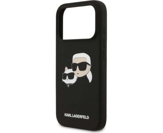 Karl Lagerfeld Liquid Silicone Double Heads MagSafe Case Aizsargapvalks priekš Apple iPhone 17 Pro