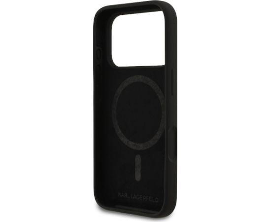 Karl Lagerfeld Liquid Silicone Double Heads MagSafe Case Aizsargapvalks priekš Apple iPhone 17 Pro