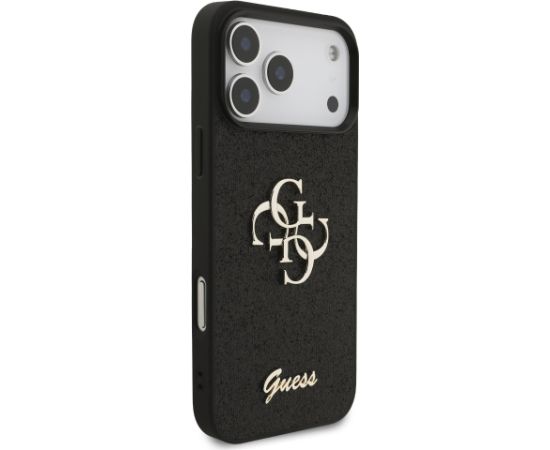 Guess PU Fixed Glitter 4G Metal Logo Case Чехол для Apple iPhone 17 Pro Max