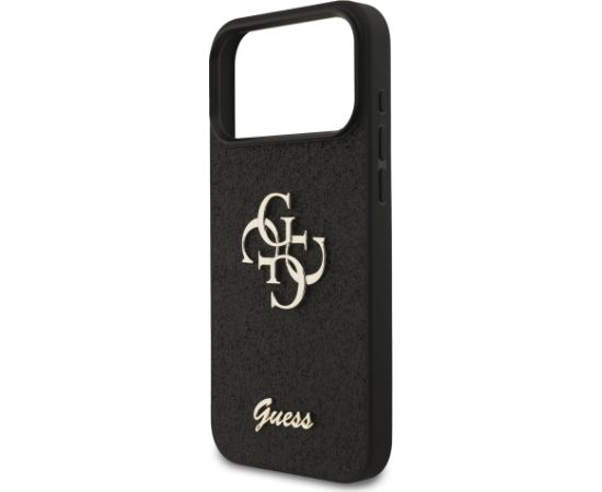 Guess PU Fixed Glitter 4G Metal Logo Case Чехол для Apple iPhone 17 Pro Max