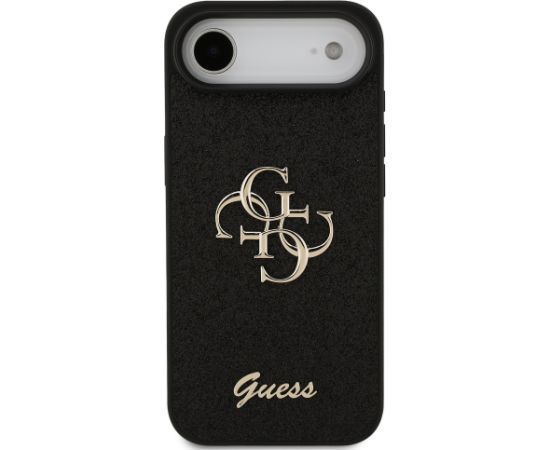 Guess PU Fixed Glitter 4G Metal Logo Case Aizsargapvalks priekš Appe iPhone 17 Air