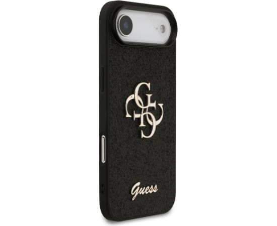 Guess PU Fixed Glitter 4G Metal Logo Case Aizsargapvalks priekš Appe iPhone 17 Air