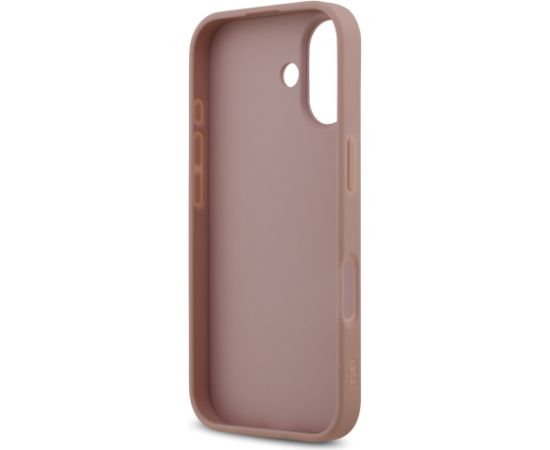 Guess PU Fixed Glitter 4G Metal Logo Case Aizsargapvalks priekš Appel iPhone 17