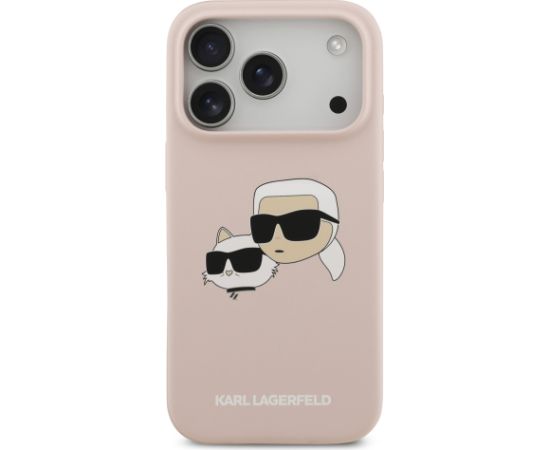 Karl Lagerfeld Liquid Silicone Double Heads MagSafe Case Aizsargapvalks priekš Apple iPhone 17 Pro Neoriģinālie Maciņi