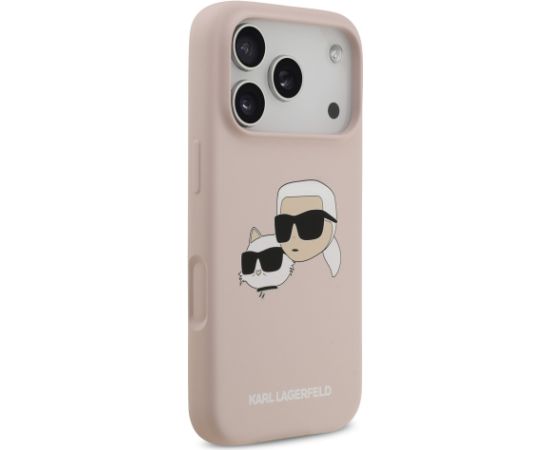 Karl Lagerfeld Liquid Silicone Double Heads MagSafe Case Aizsargapvalks priekš Apple iPhone 17 Pro Neoriģinālie Maciņi