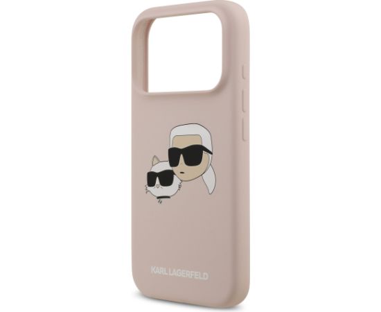 Karl Lagerfeld Liquid Silicone Double Heads MagSafe Case Aizsargapvalks priekš Apple iPhone 17 Pro Neoriģinālie Maciņi