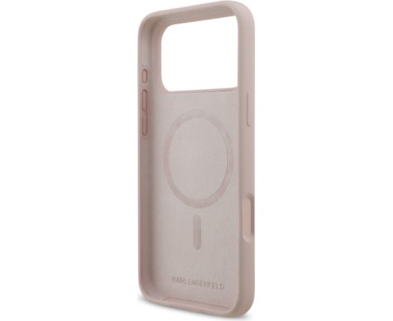 Karl Lagerfeld Liquid Silicone Karl and Choupette MagSafe Case Aizsargapvalks priekš Apple iPhone 17 Pro Max