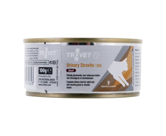 Trovet ASD Urinary Struvite with beef - wet cat food - 100 g