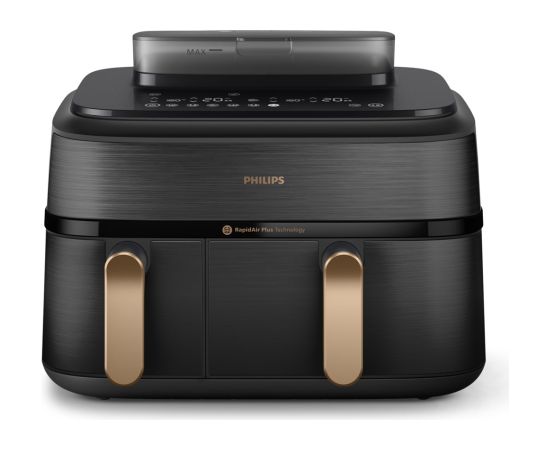 Philips 5000 series NA552/00 fryer Double 9 L Stand-alone 2750 W Hot air fryer Black