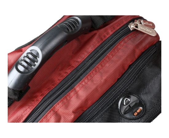Addison 311015 notebook case 39.6 cm (15.6") Backpack Black, Burgundy