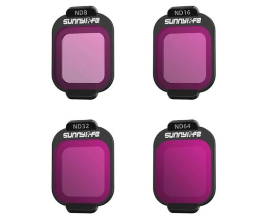 Filtry ND8, ND16, ND32, ND64 Sunnylife do DJI Flip Aksesuāri sporta kamerām