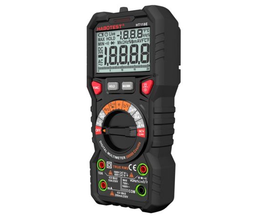 Habotest HT118E Universal Digital Multimeter True RMS NCV