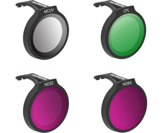 SUNNYLIFE set of four filters for DJI Neo MCUV+CPL+ND32+ND64