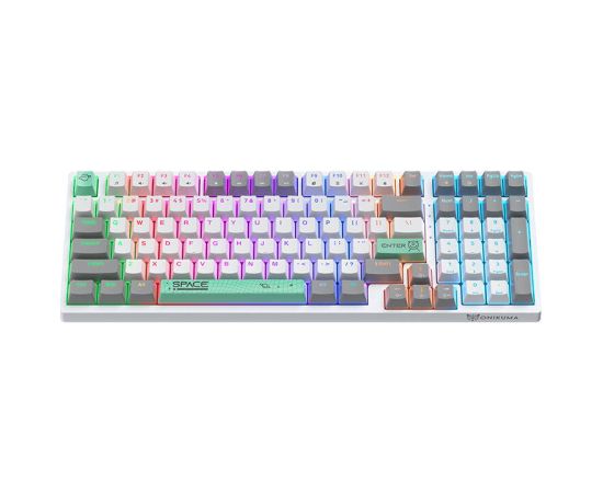 ONIKUMA G38 98 Keys USB Wired Mechanical Keyboard White