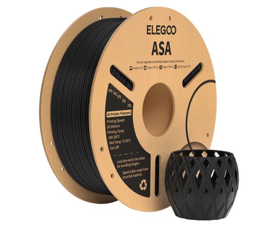 ELEGOO ASA Filament (Black) 3D Printeri