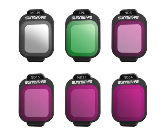 Filtry MCUV, CPL, ND8, ND16, ND32, ND64 Sunnylife do DJI Flip